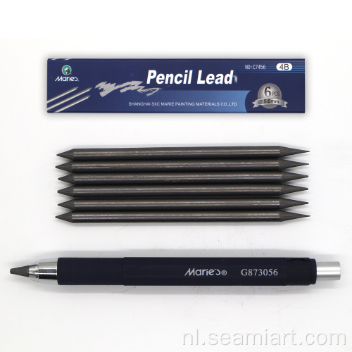 1 st 5,6 mm automatische potloodset 4b voorsprong voor mechanische potloodschetspotlood Potlood Art Arts Supplies